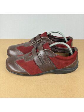 P.W. Minor Sienna Casual Comfort Shoes Womens 11.5 Wide Maroon Chocolate